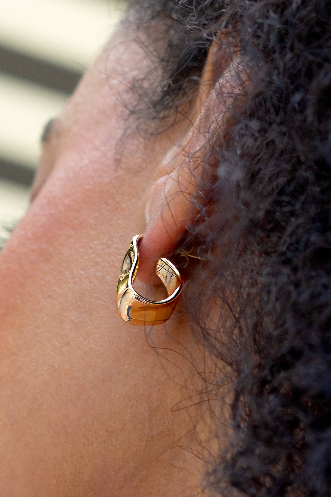 Chloe Hoops in Silver