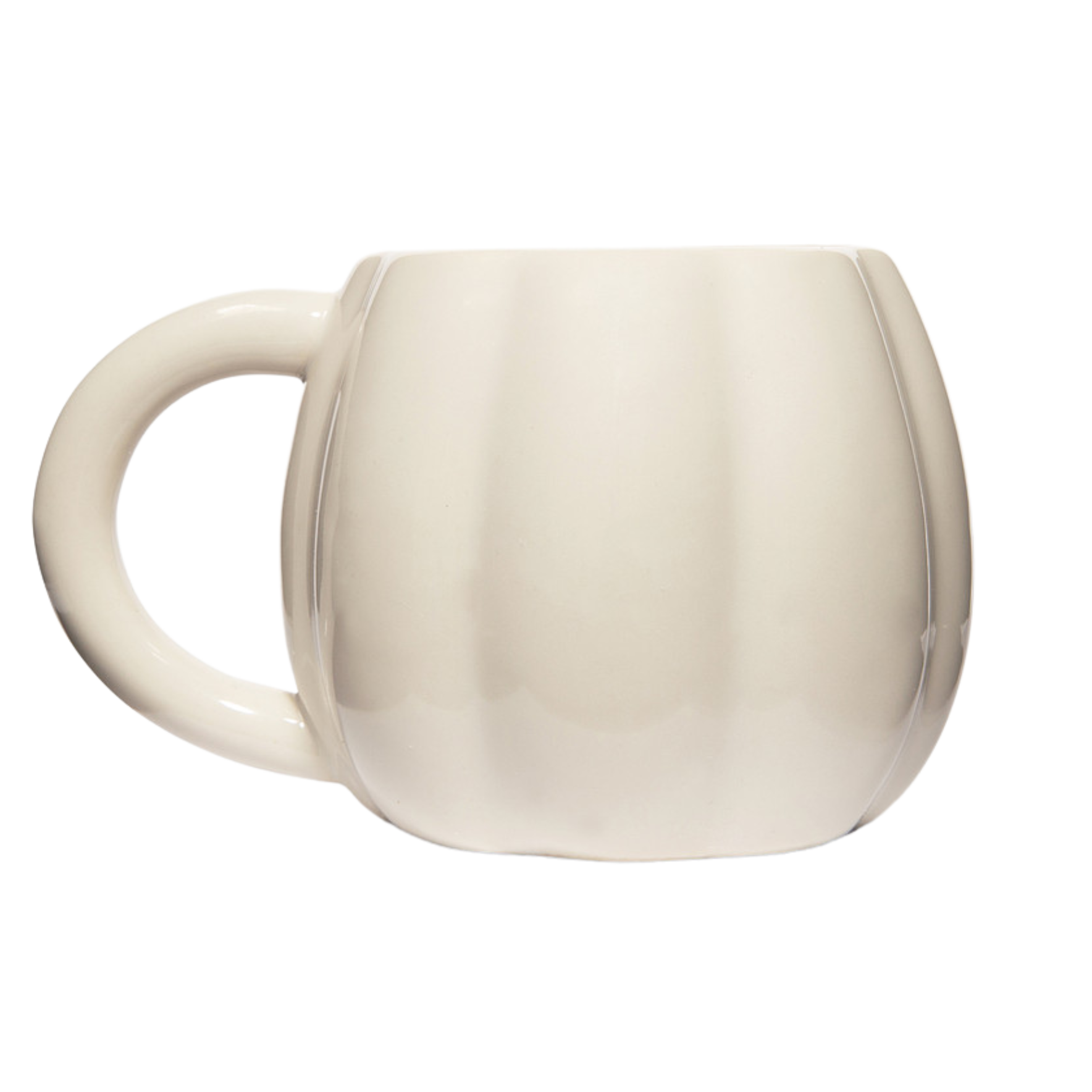 Cream Ceramic Pumpkin Coffee Mug