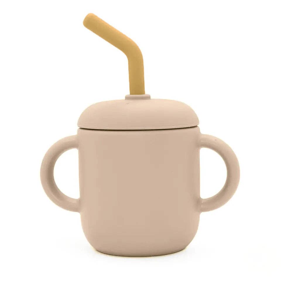 Leo Sippy Cup in Oat Slate - 6 oz