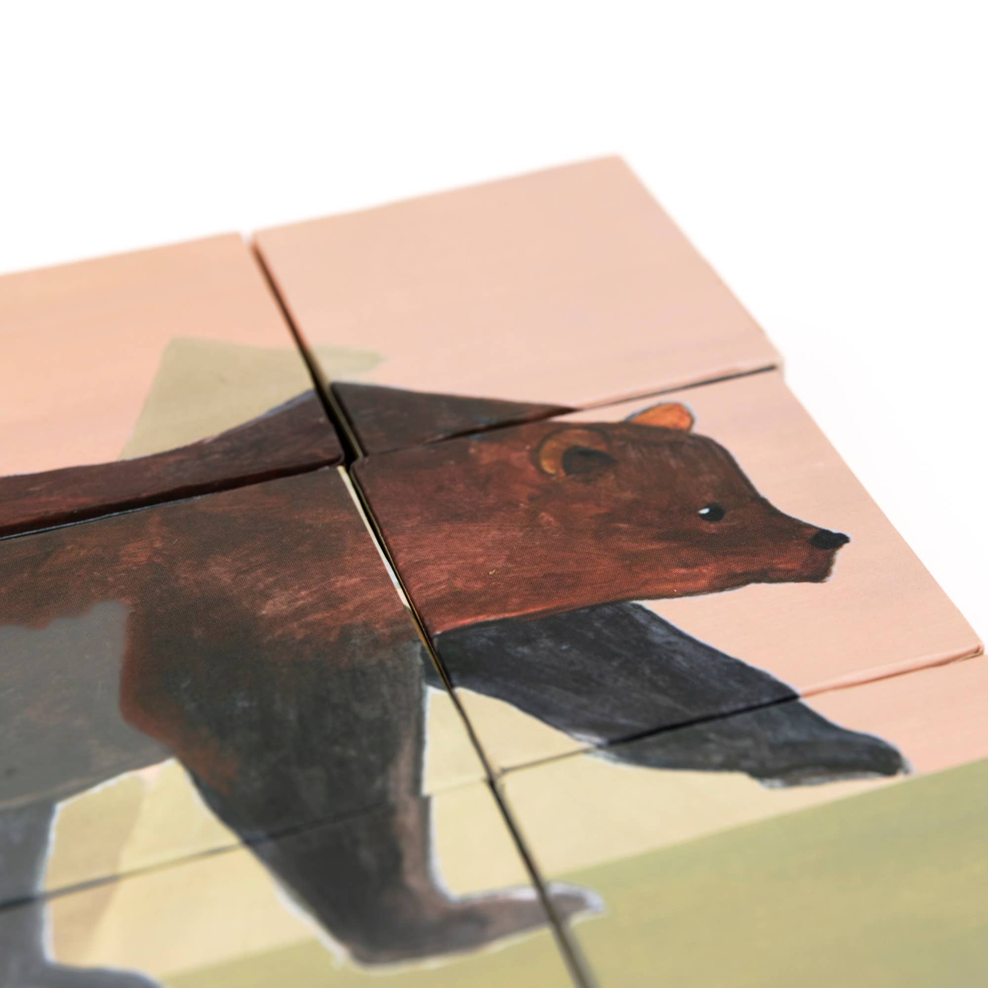 Forest Animal Puzzle Cube Set