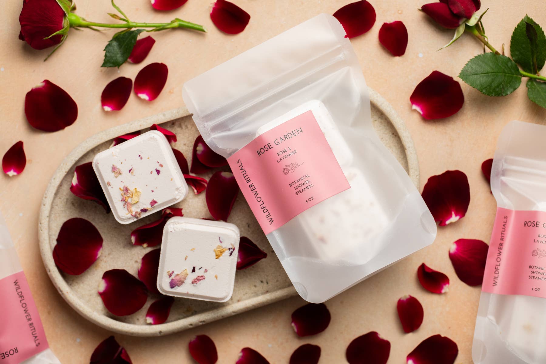 Rose Garden Botanical Shower Steamers – Rose & Lavender