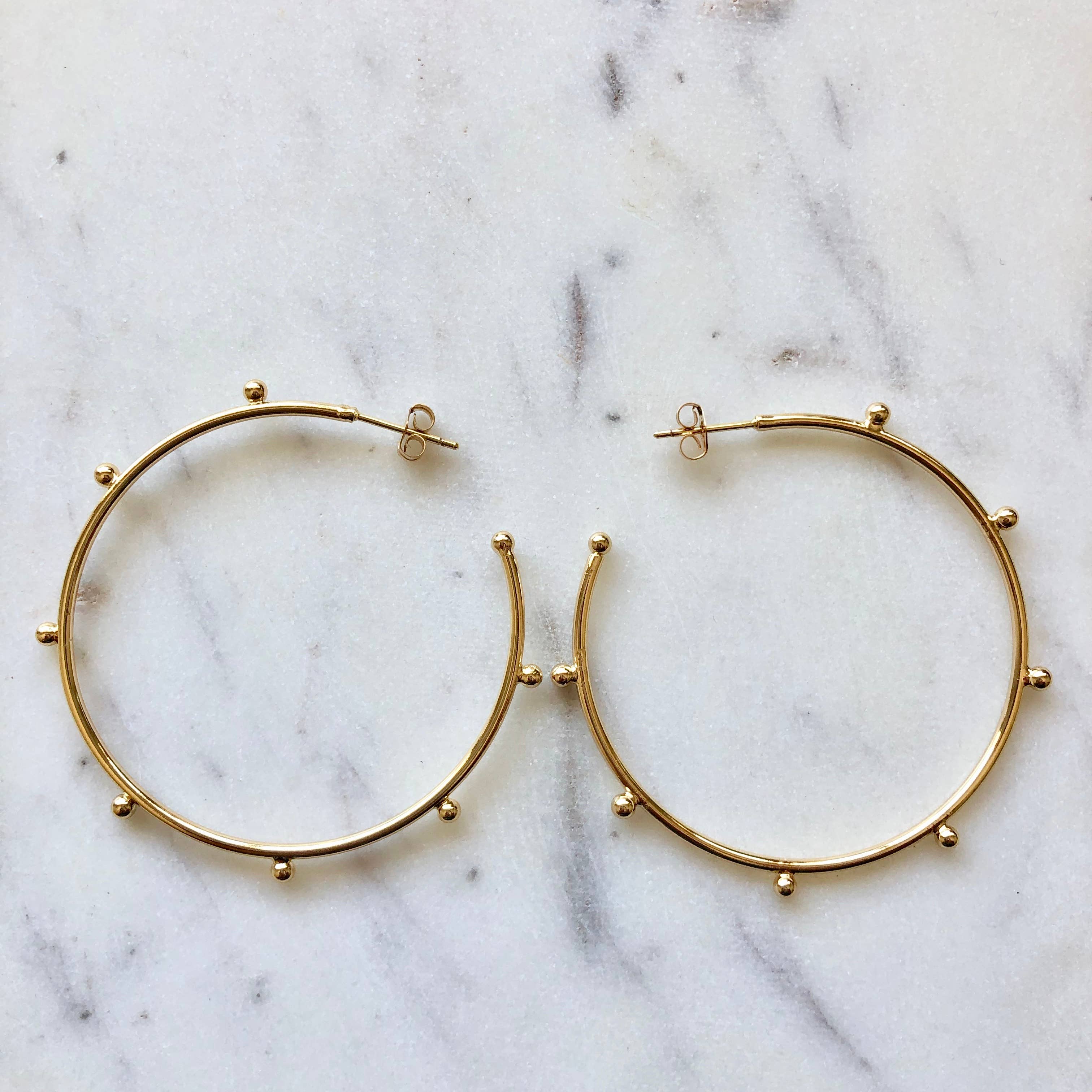 Anisa Hoop Earrings: 1"