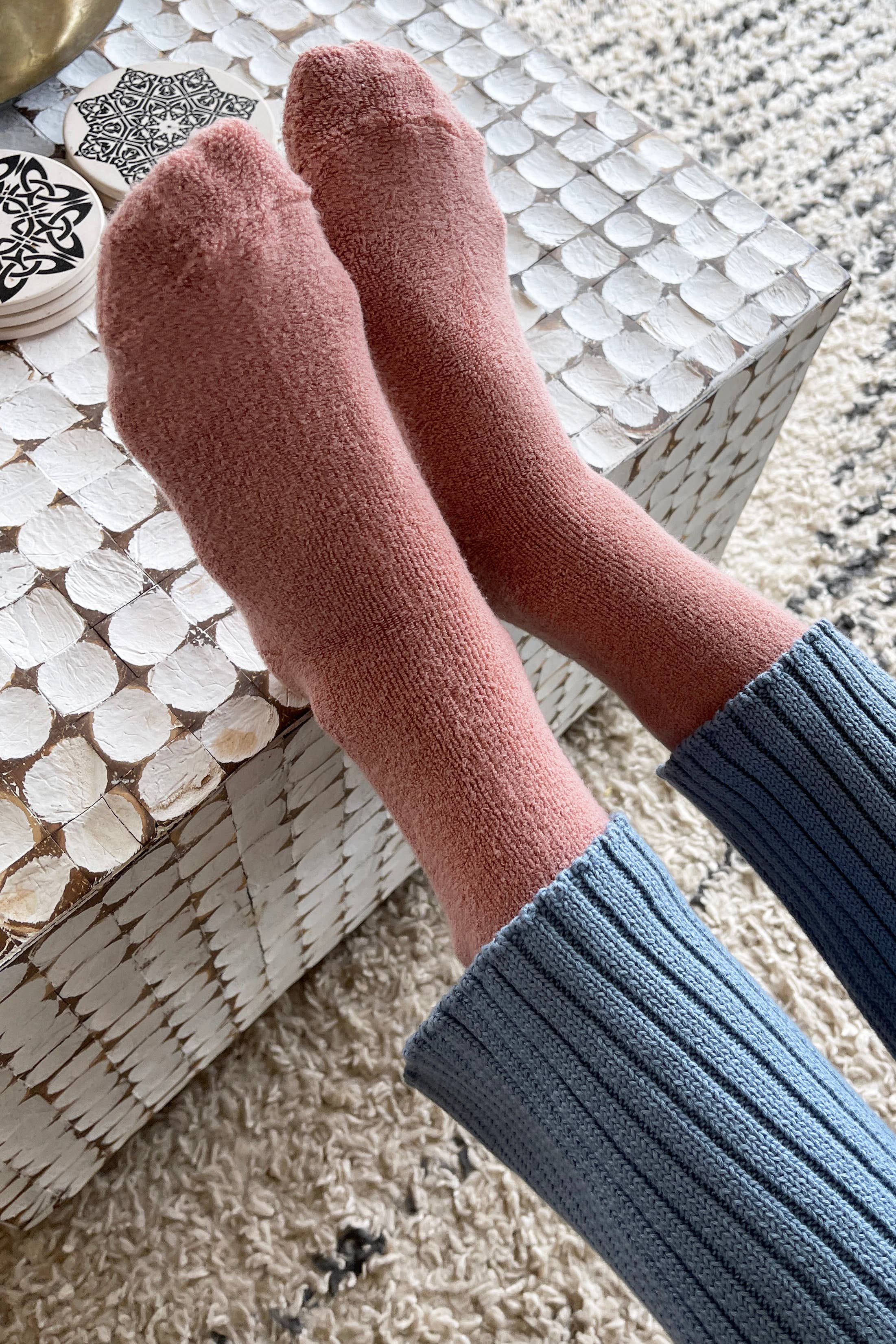 Cloud Socks in Heather Grey