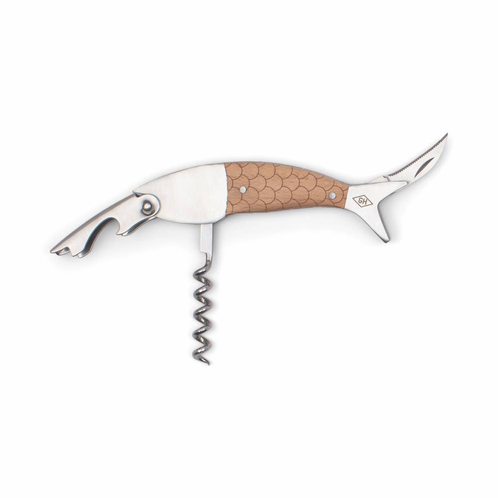 Gentlemen's Hardware Fish-Shaped Waiter's Corkscrew